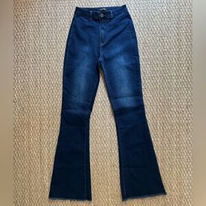 NICE Q | High Waisted Flare Denim Blue Jeans Size M